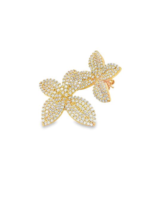 Dea gold crystal earrings GOCCIAZZURRA JEWELS | ORDEAOROCRYSTAL